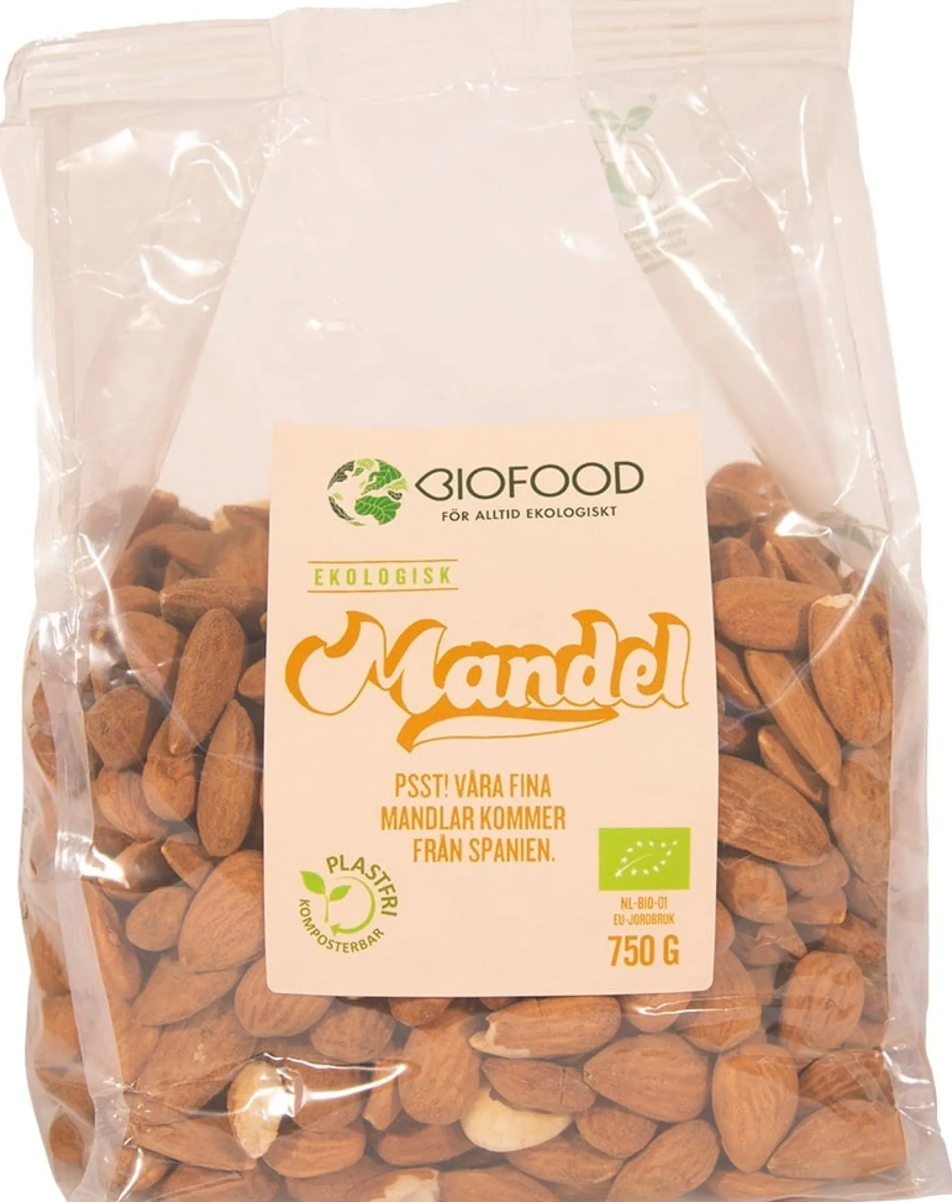 Biofood Mandel 750 g