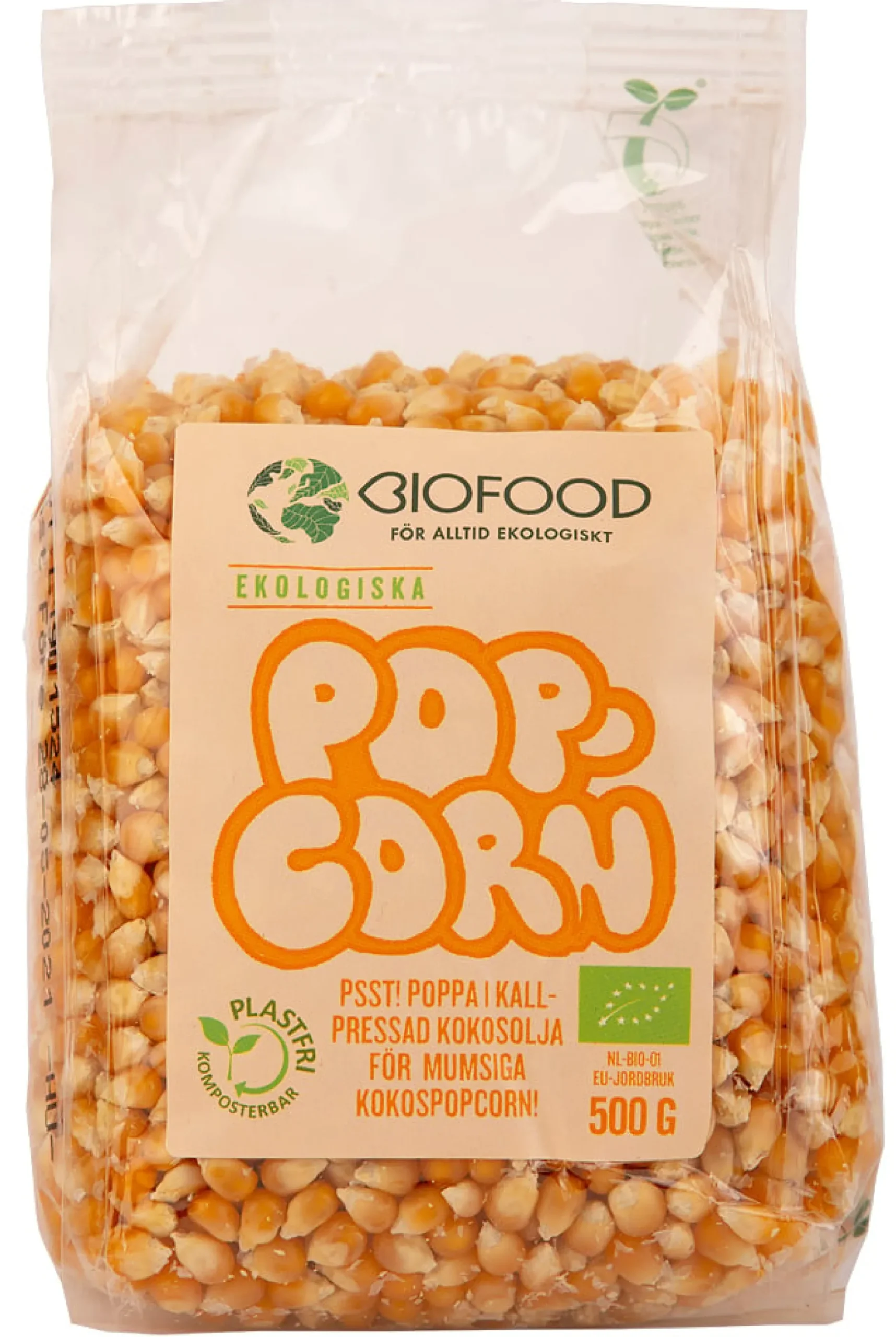 Biofood Popcornkärnor 500 g