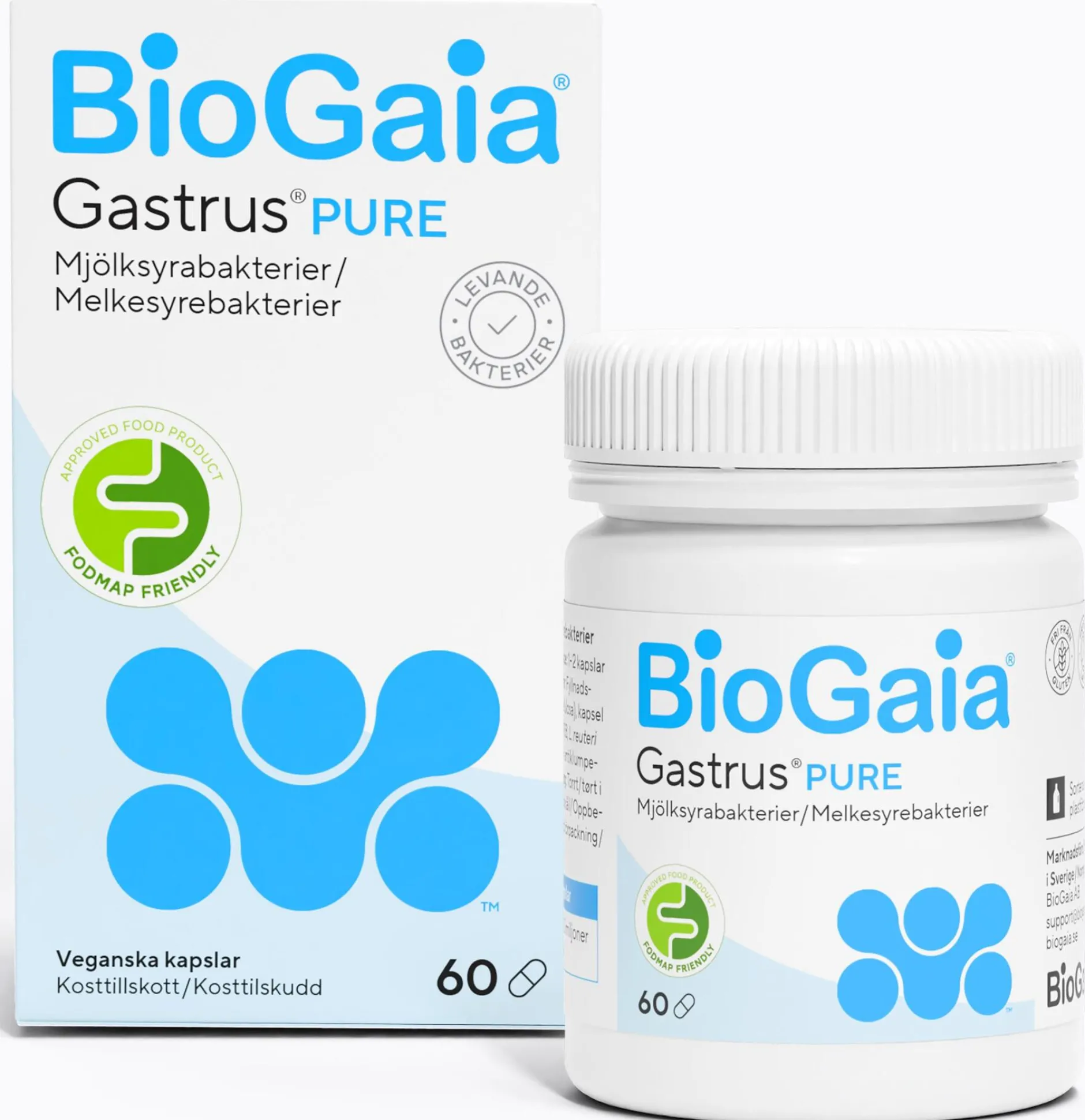 BioGaia® Gastrus® PURE 60 kapslar