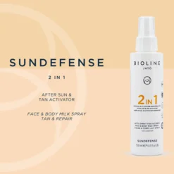 Bioline Jatò 2 IN 1 After Sun & Tan Activator Face & Body Milk Spray Tan & Repair 150 ml