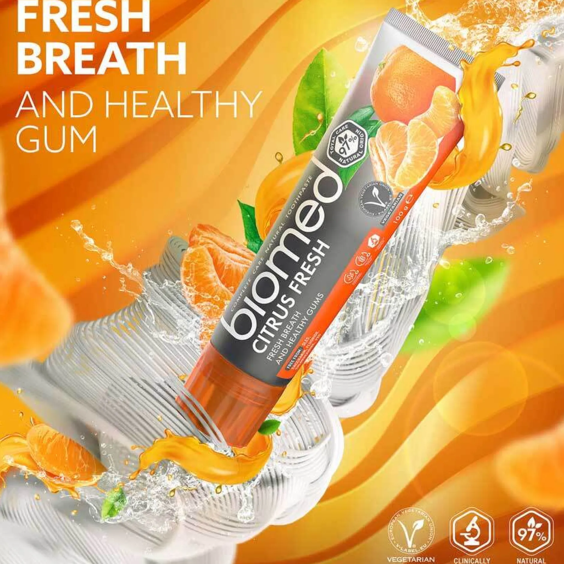 Biomed Citrus Fresh Tandkräm 100g