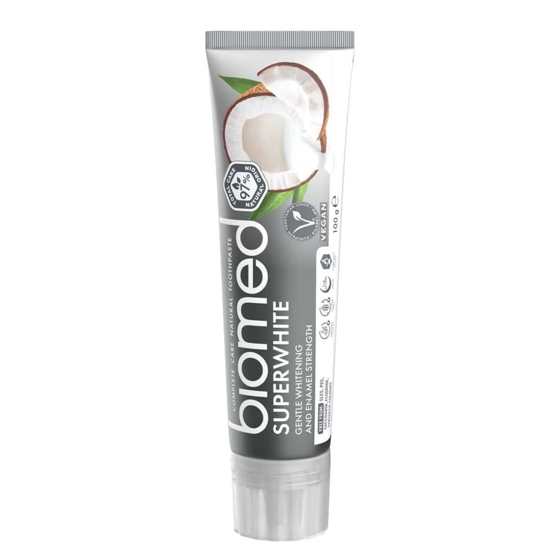 Biomed Superwhite Tandkräm Hydroxiapatit 100g