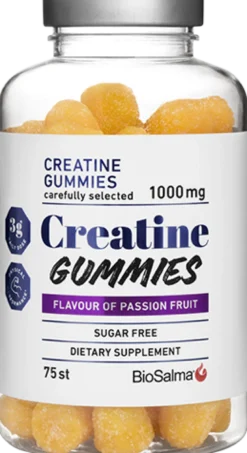 BioSalma Creatine Gummies 1000mg Passion Fruit 75 st