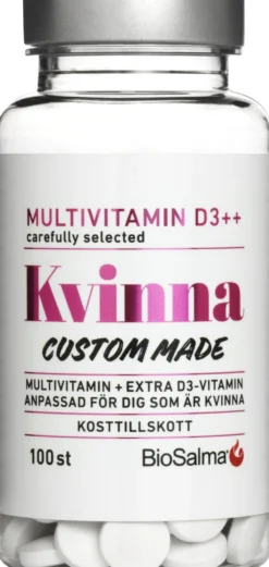 BioSalma Multivitamin D3++ Kvinna 100 tabletter