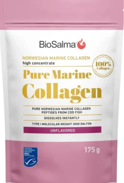 BioSalma Norwegian Pure Marine Collagen 175 g