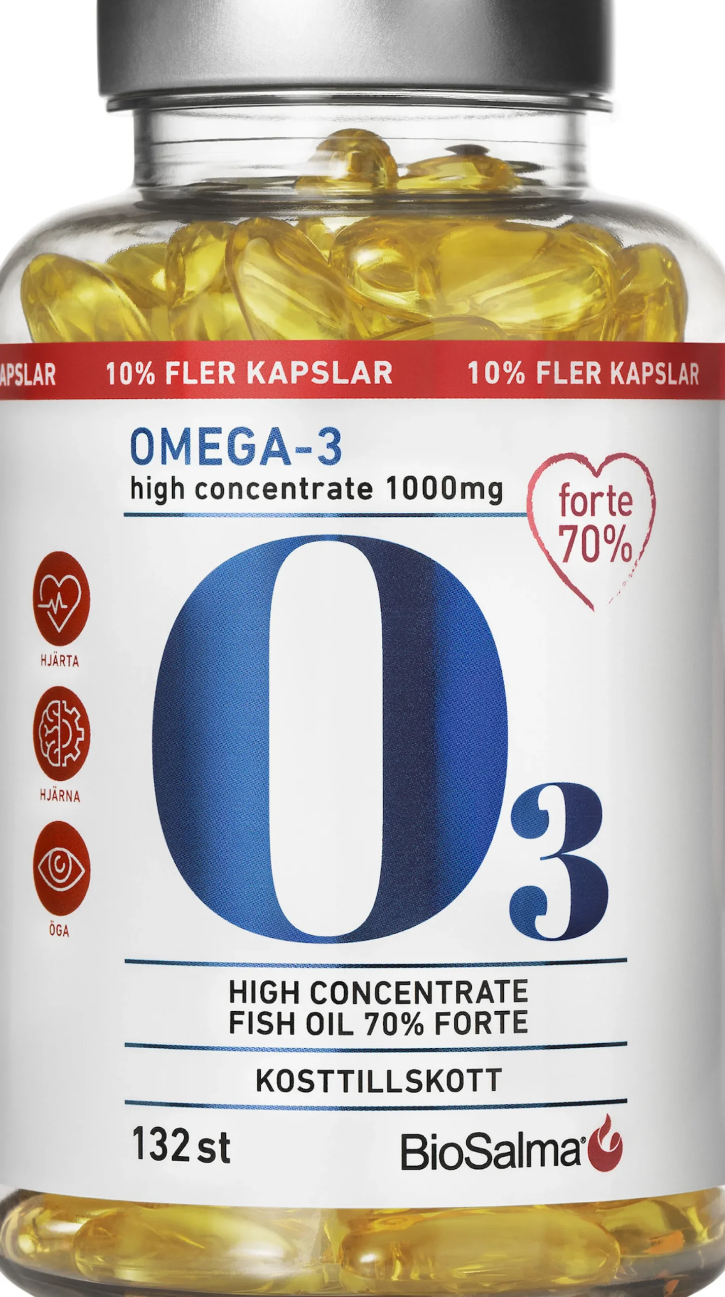 BioSalma Omega-3 Forte 70% 1000mg 132 kapslar