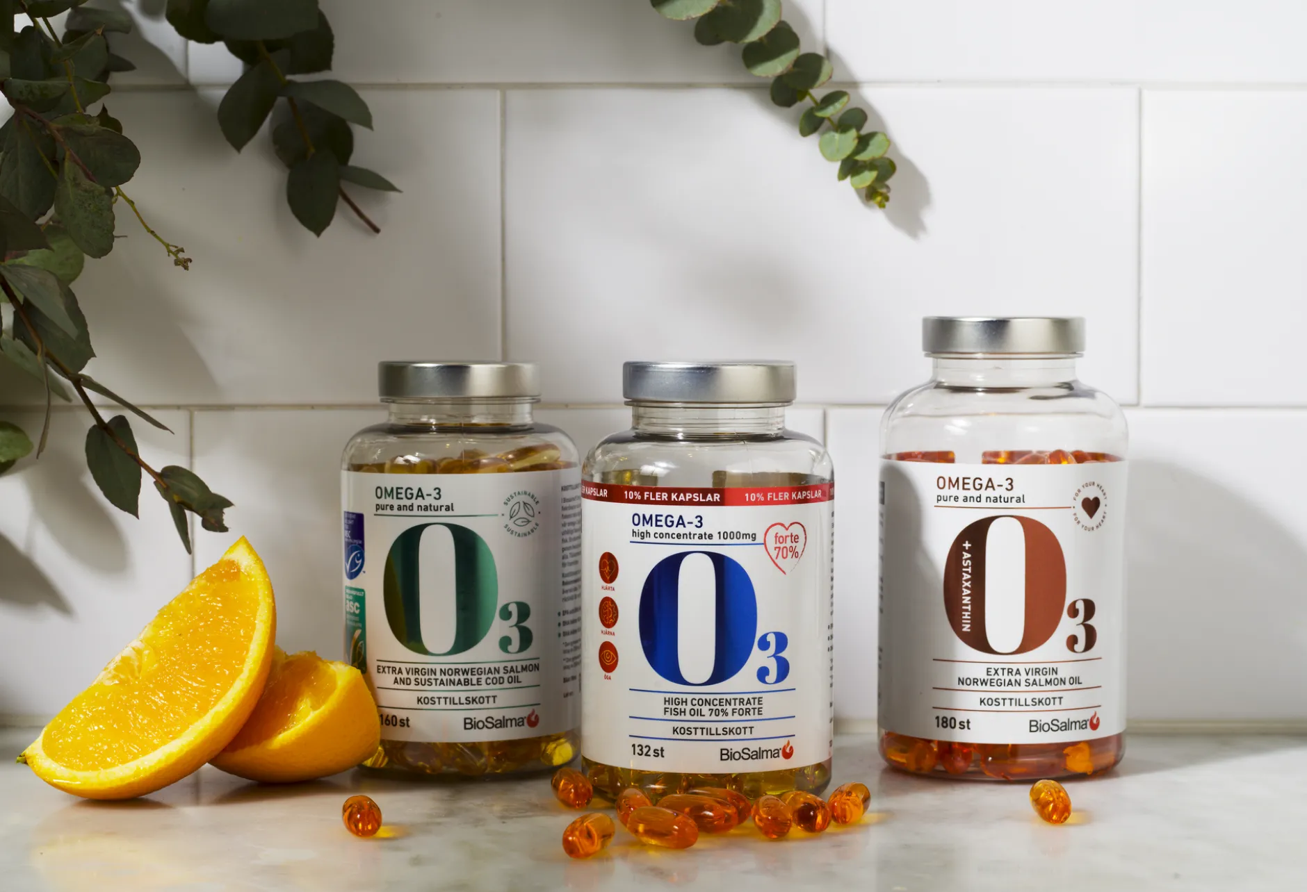 BioSalma Omega-3 Forte 70% 1000mg 132 kapslar