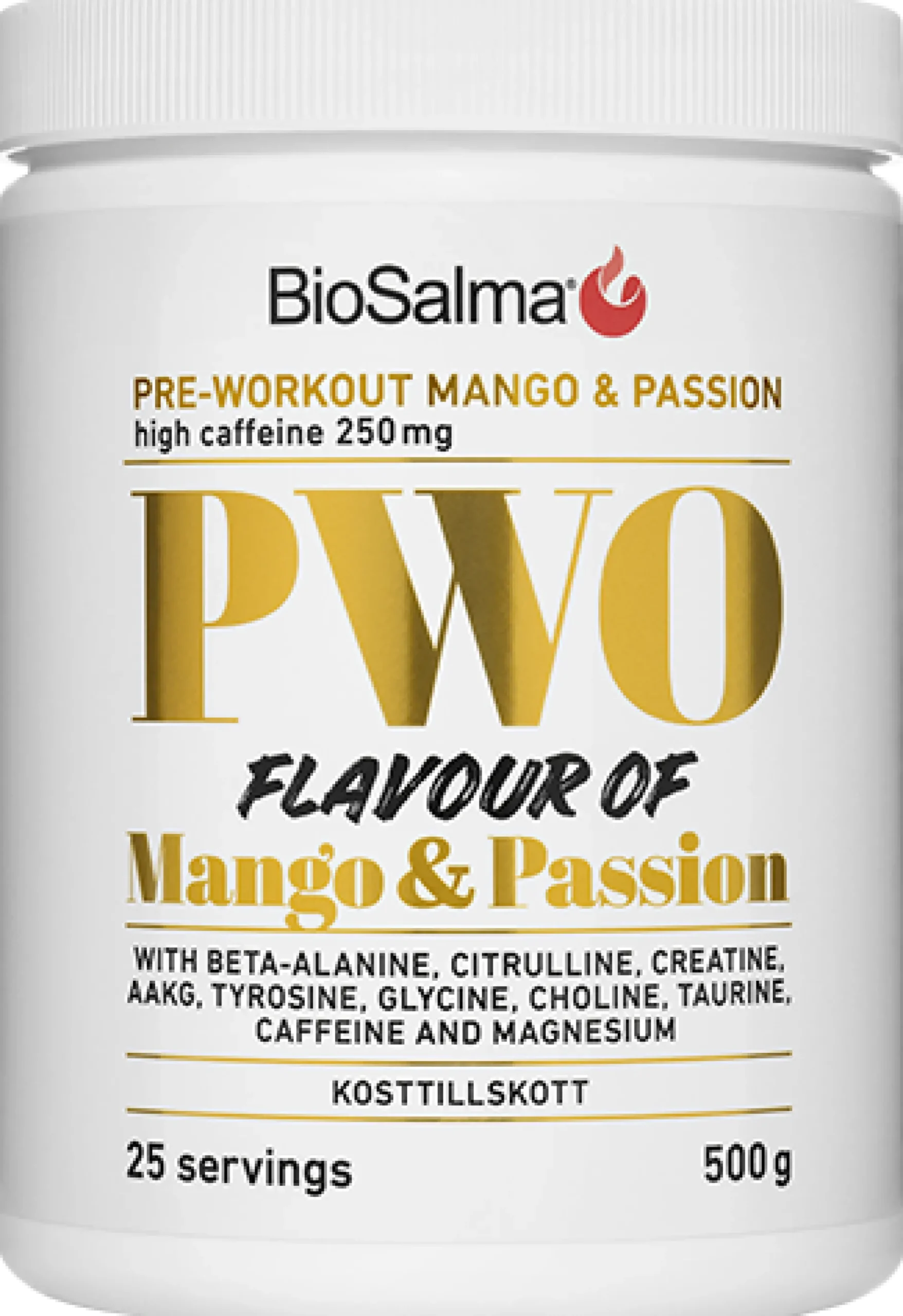 BioSalma PWO Mango och Passionsfrukt 500 g