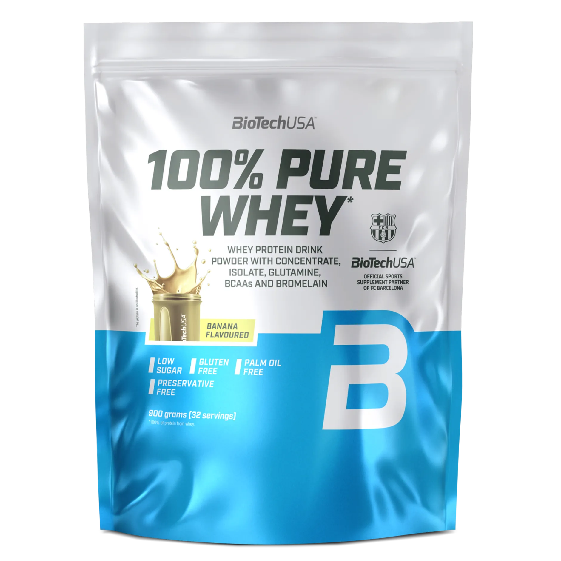 BioTechUSA 100% Pure Whey Banana 900 g