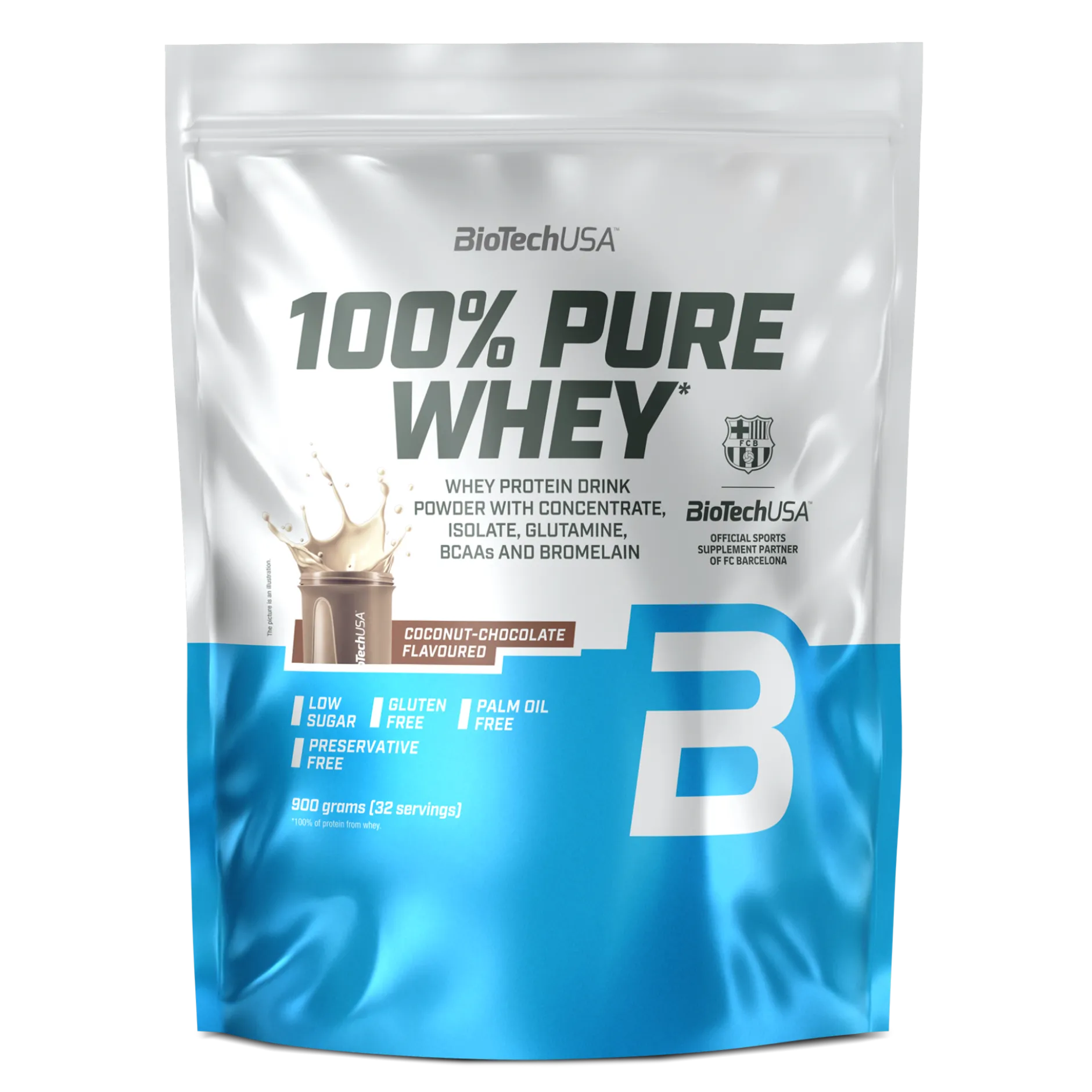 BioTechUSA 100% Pure Whey Coconut Chocolate 900 g