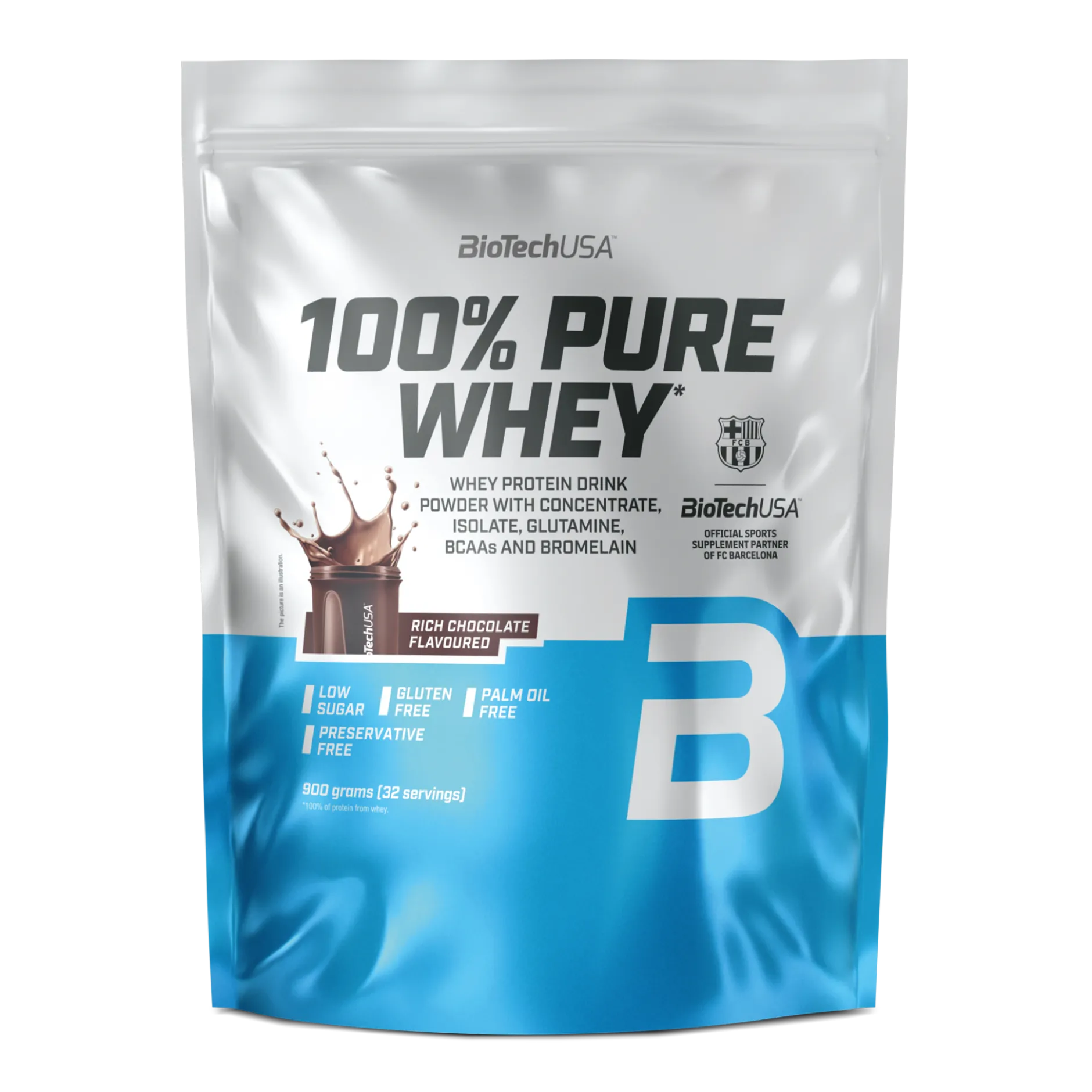 BioTechUSA 100% Pure Whey Rich Chocolate 900 g