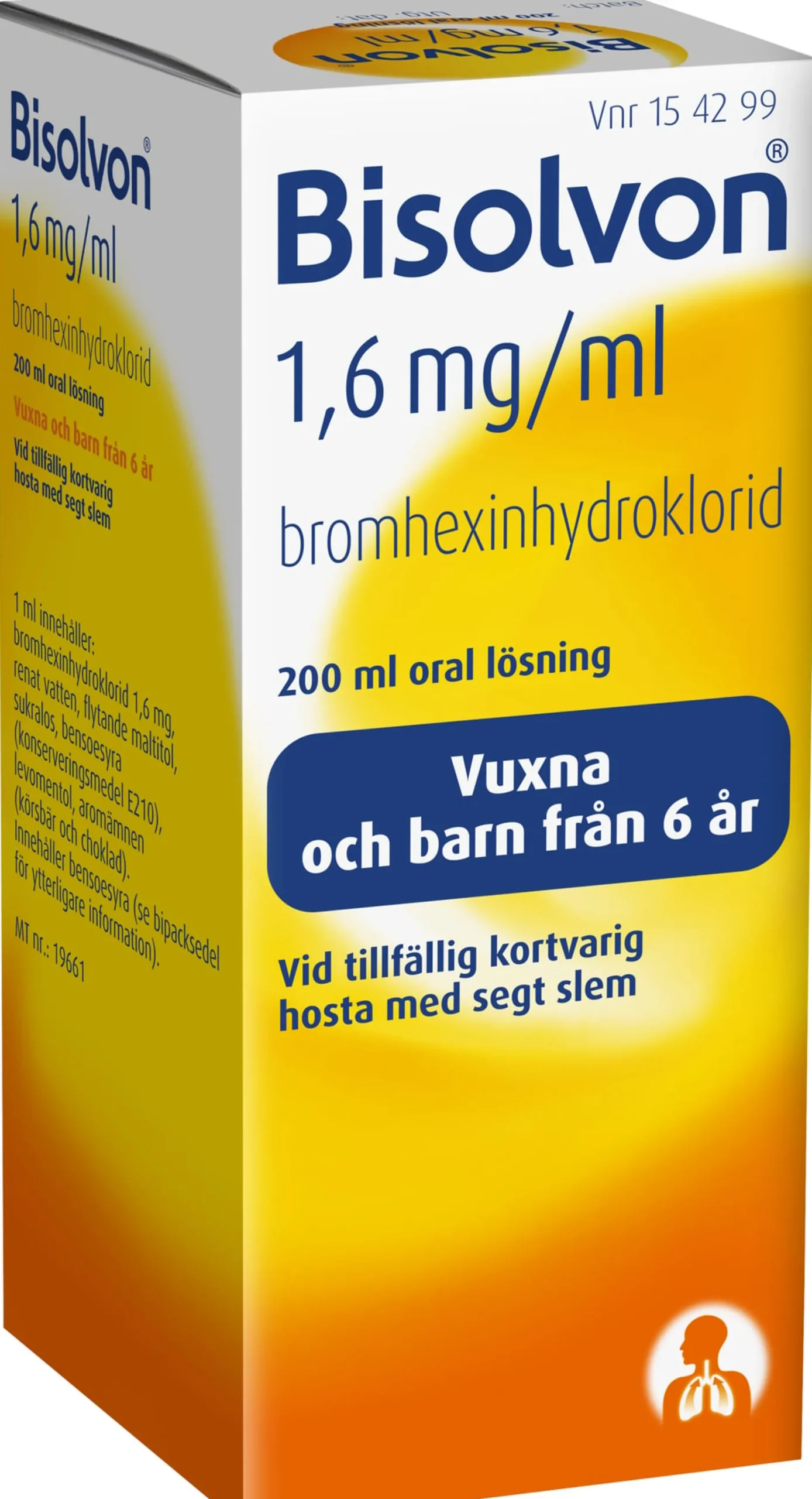 Bisolvon Oral Lösning 1,6 mg/ml 200 ml