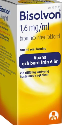 Bisolvon oral lösning 1,6 mg/ml 100 ml