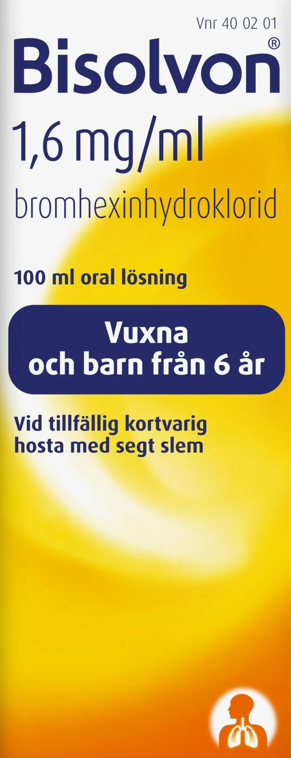Bisolvon oral lösning 1,6 mg/ml 100 ml