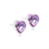 Blomdahl Örhänge MP Heart 6 mm Light Amethyst 1 par