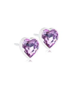 Blomdahl Örhänge MP Heart 6 mm Light Amethyst 1 par