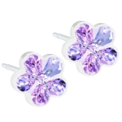 Blomdahl Örhängen MP Flower 6 mm Violet 1 par