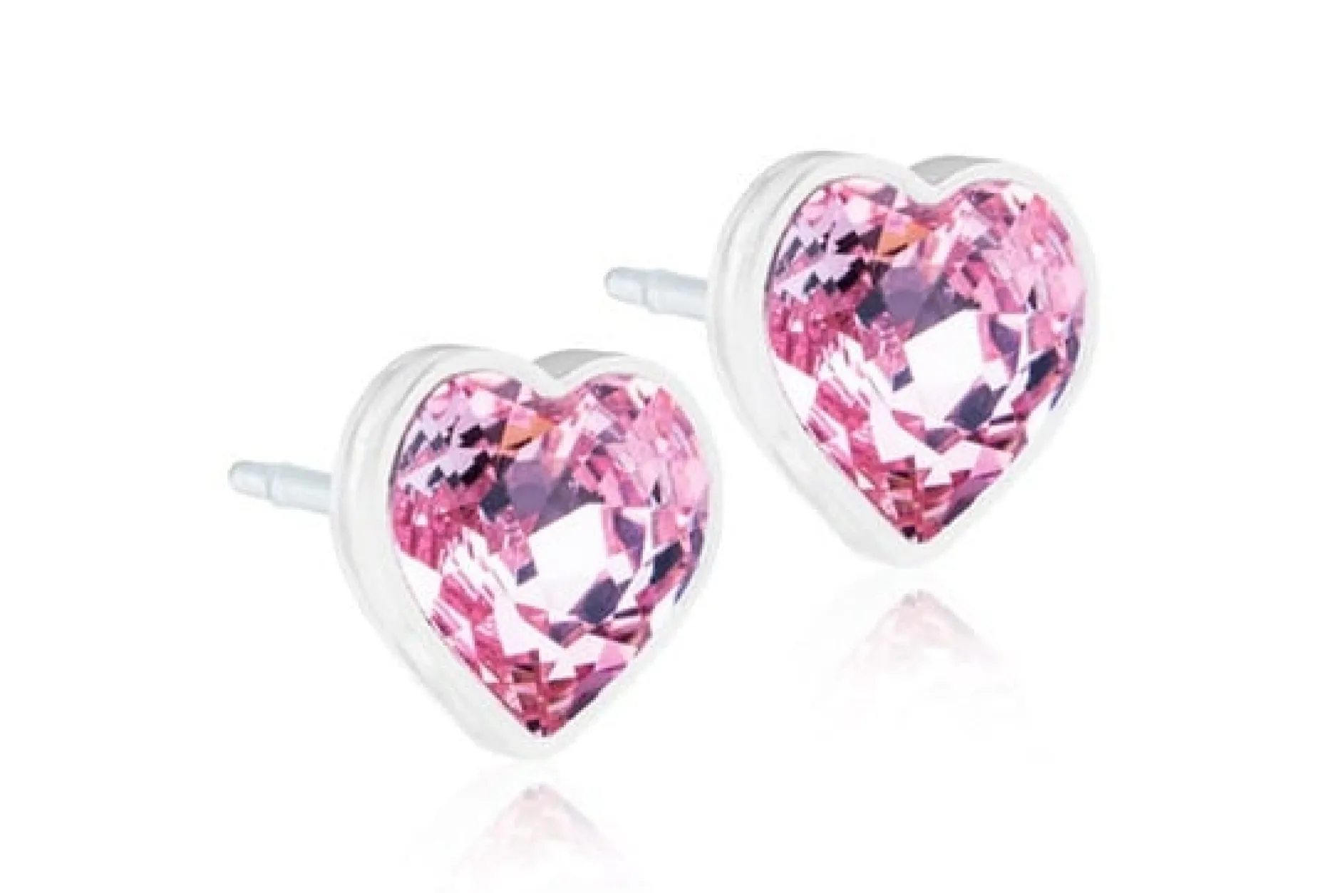 Blomdahl Örhängen MP Heart 6 mm Light Rose 1 par