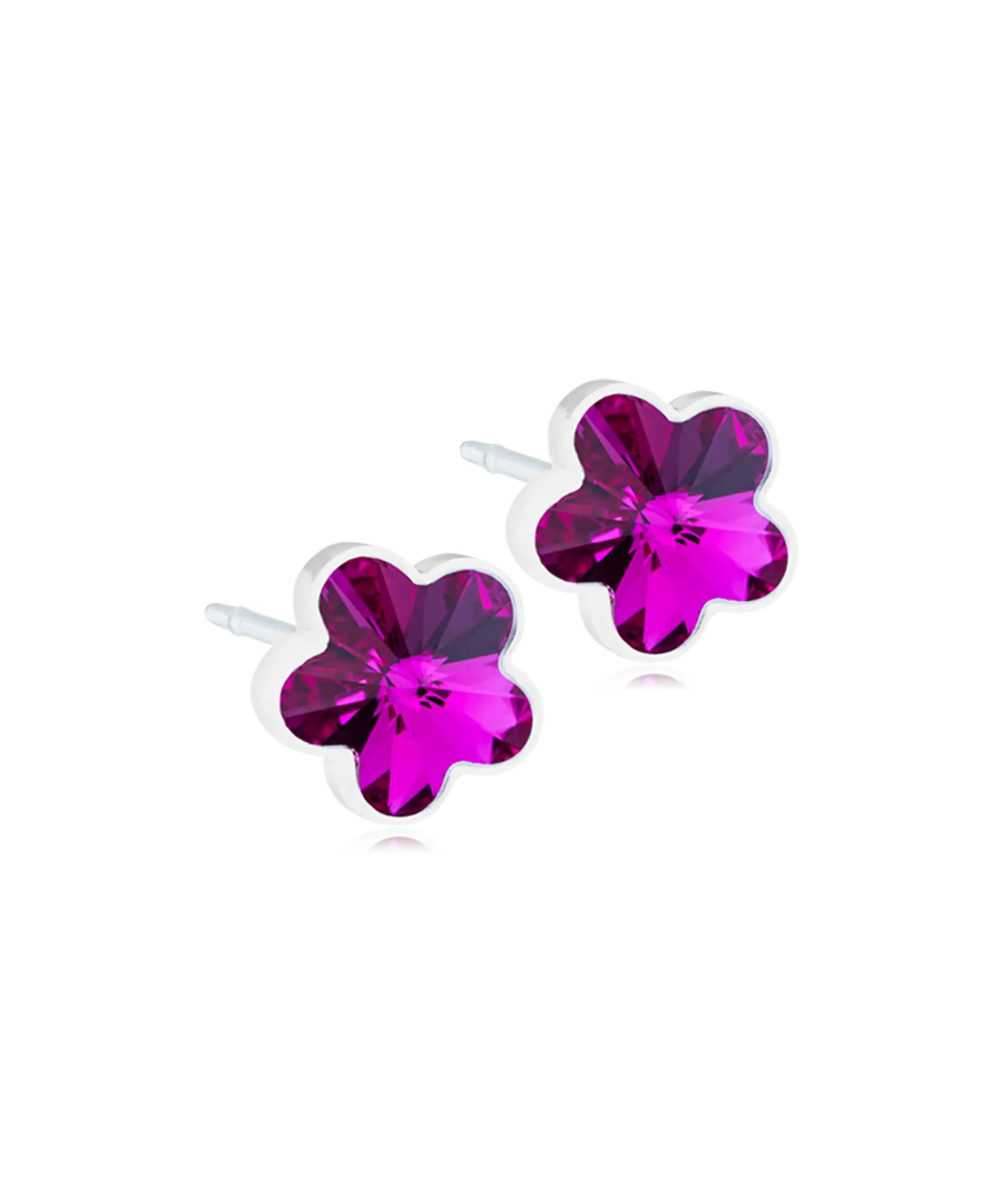 Blomdahl Örhängen MP 6 mm Flower Fuchsia 1 par