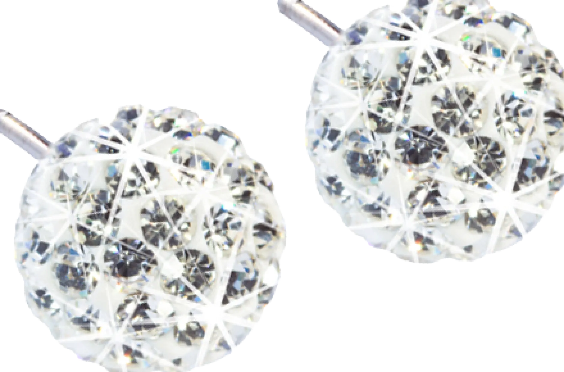 Blomdahl Örhängen NT Crystal Ball 6 mm White 1 par