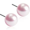 Blomdahl Örhängen NT Pearl 8 mm Light Rose 1 par