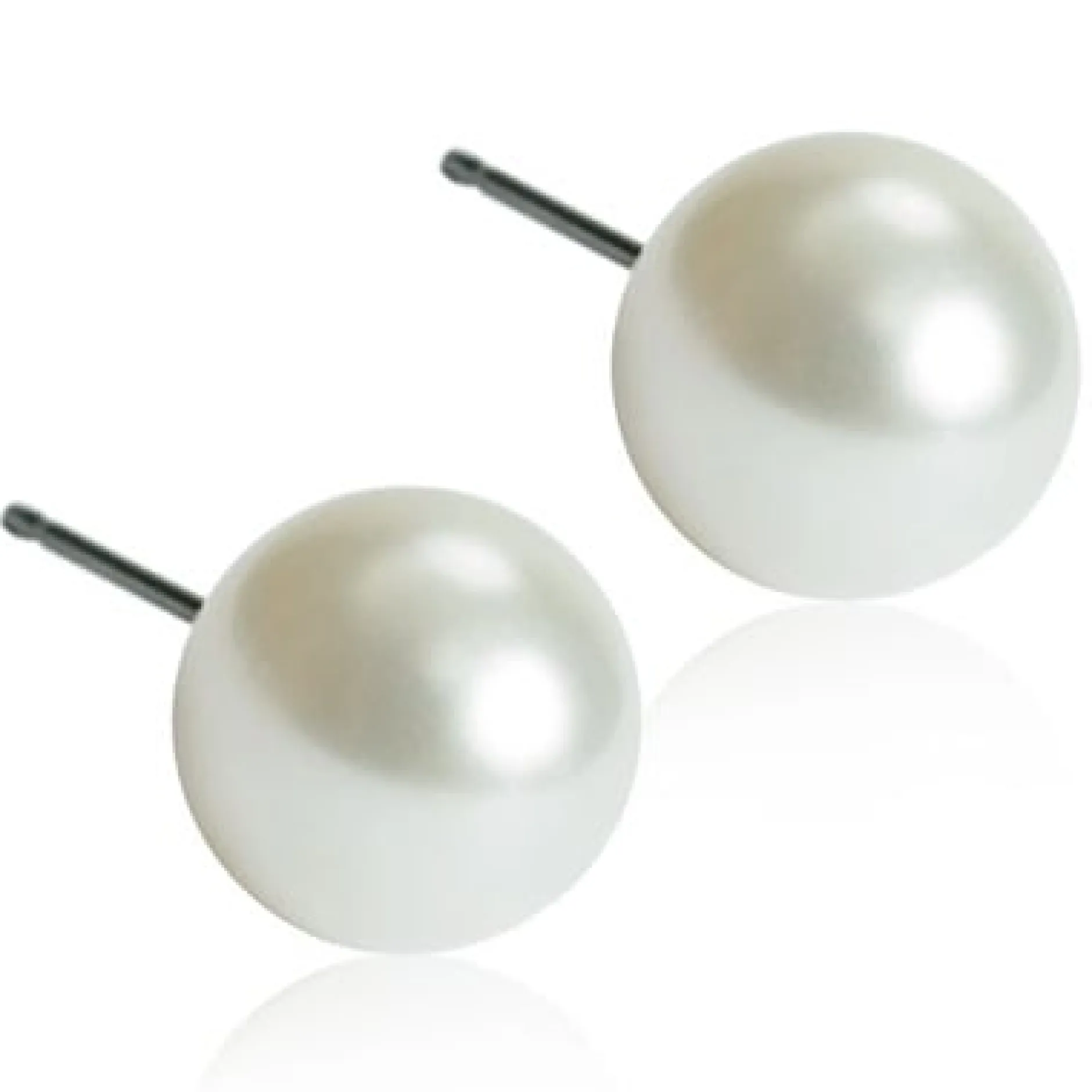 Blomdahl Örhängen NT Pearl 6 mm White 1 par