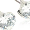 Blomdahl Örhängen ST Tiffany 5 mm CZ White 1 par