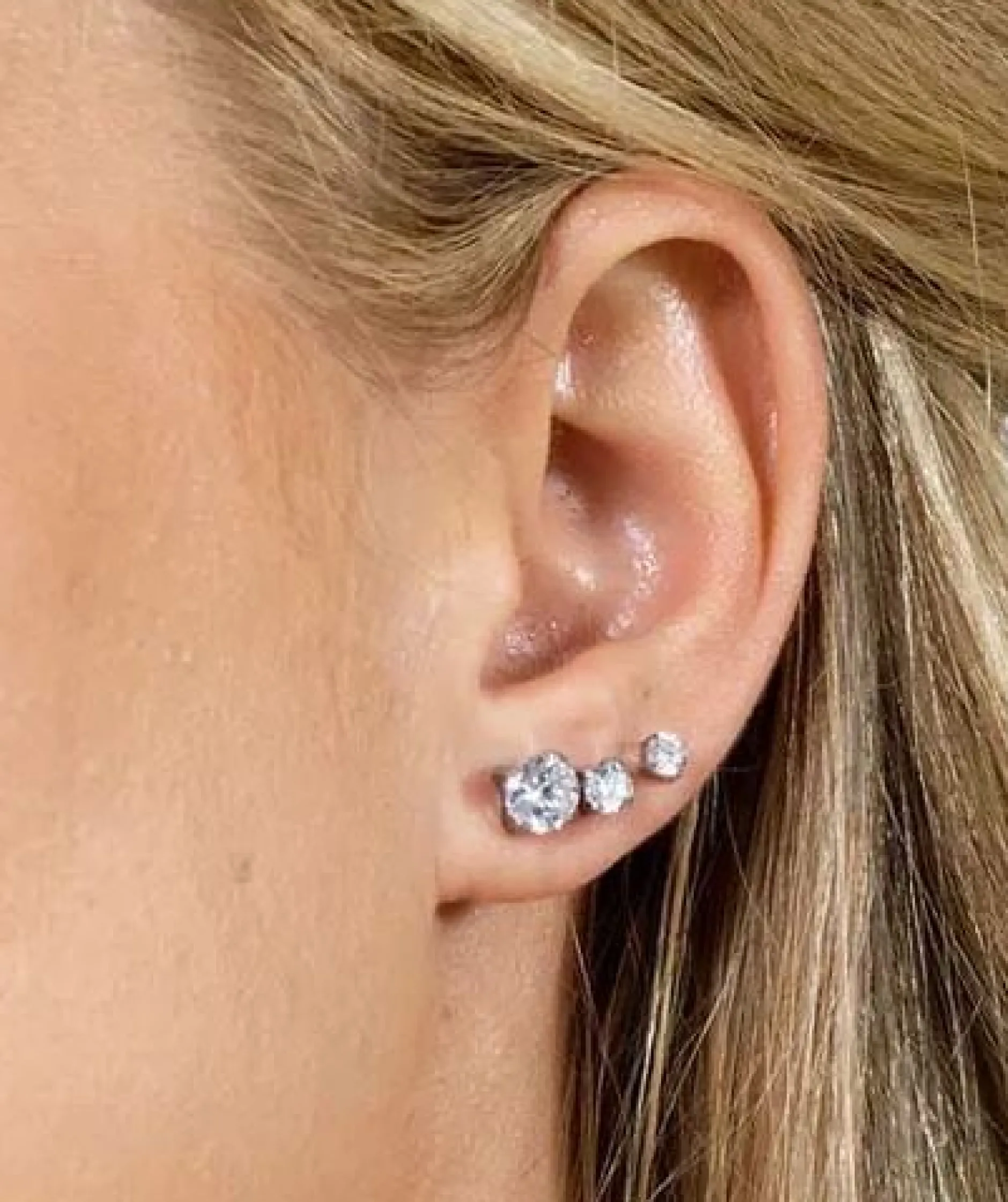 Blomdahl Örhängen ST Tiffany 5 mm CZ White 1 par