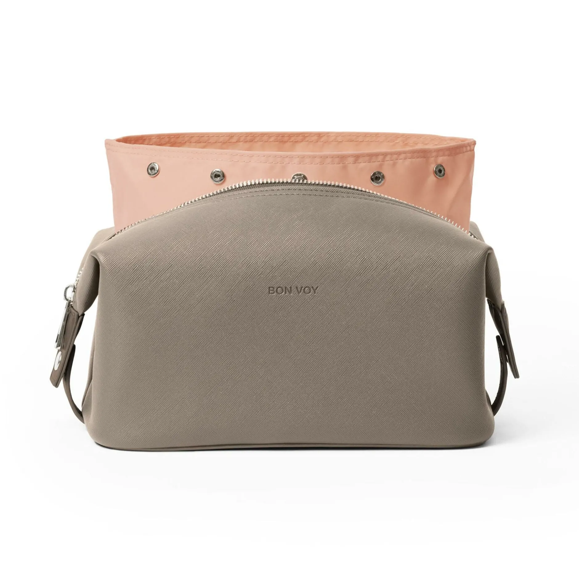Bon Bags Getaway Toiletry Bag Large Taupe/Rosa 1st