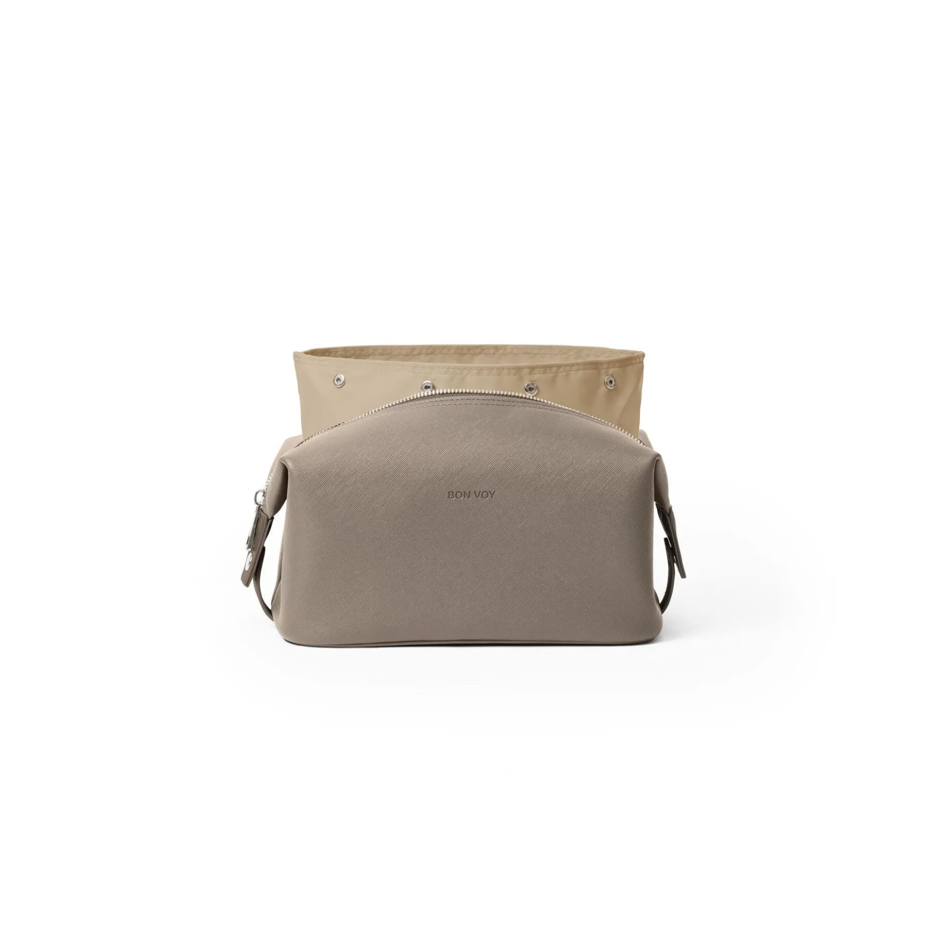 Bon Bags Staycation Cosmetic Bag Small Taupe/Beige 1st
