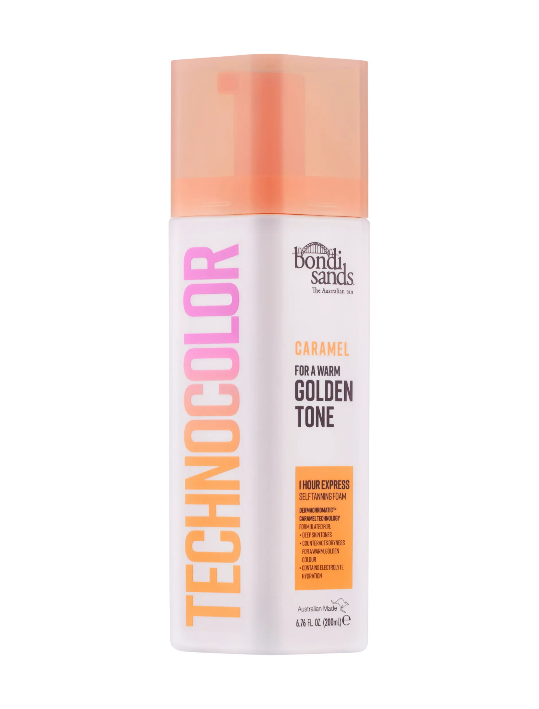 Bondi Sands Technocolor 1 Hour Express Self Tanning Foam Caramel Golden Tone 200 ml