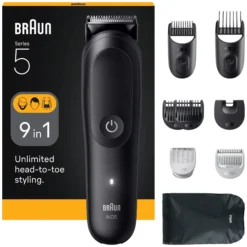 Braun Allt-in-One Series 5, 9in1 Grooming Kit, AIO5540, Svart