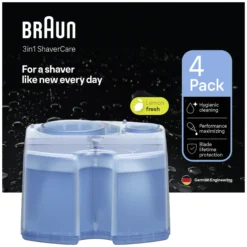 Braun 3in1 ShaverCare Refiller Hygienisk rengöring för SmartCare Center, 4‑pack