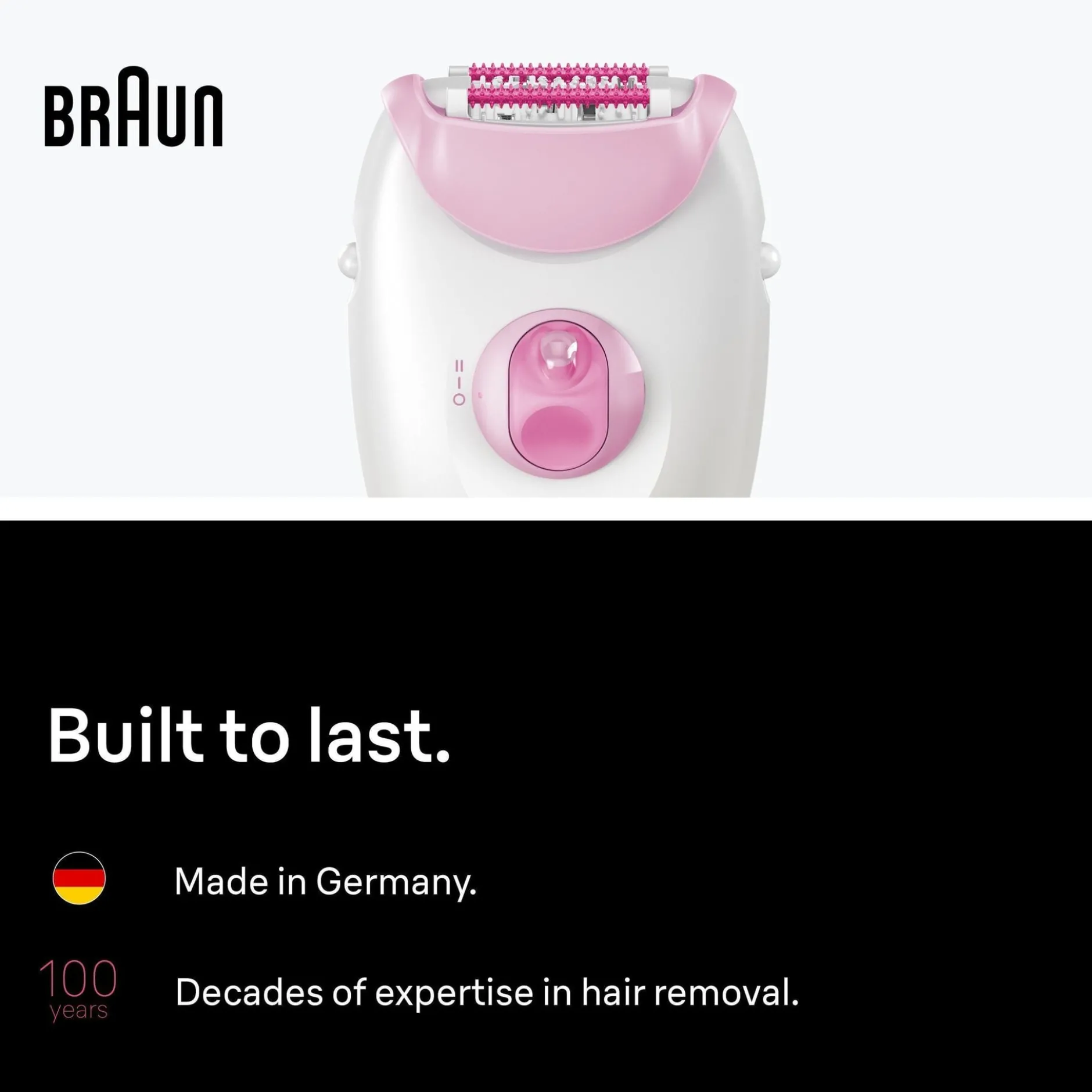 Braun Silk épil 3 Epilator med Sladd 3 000 Rosa