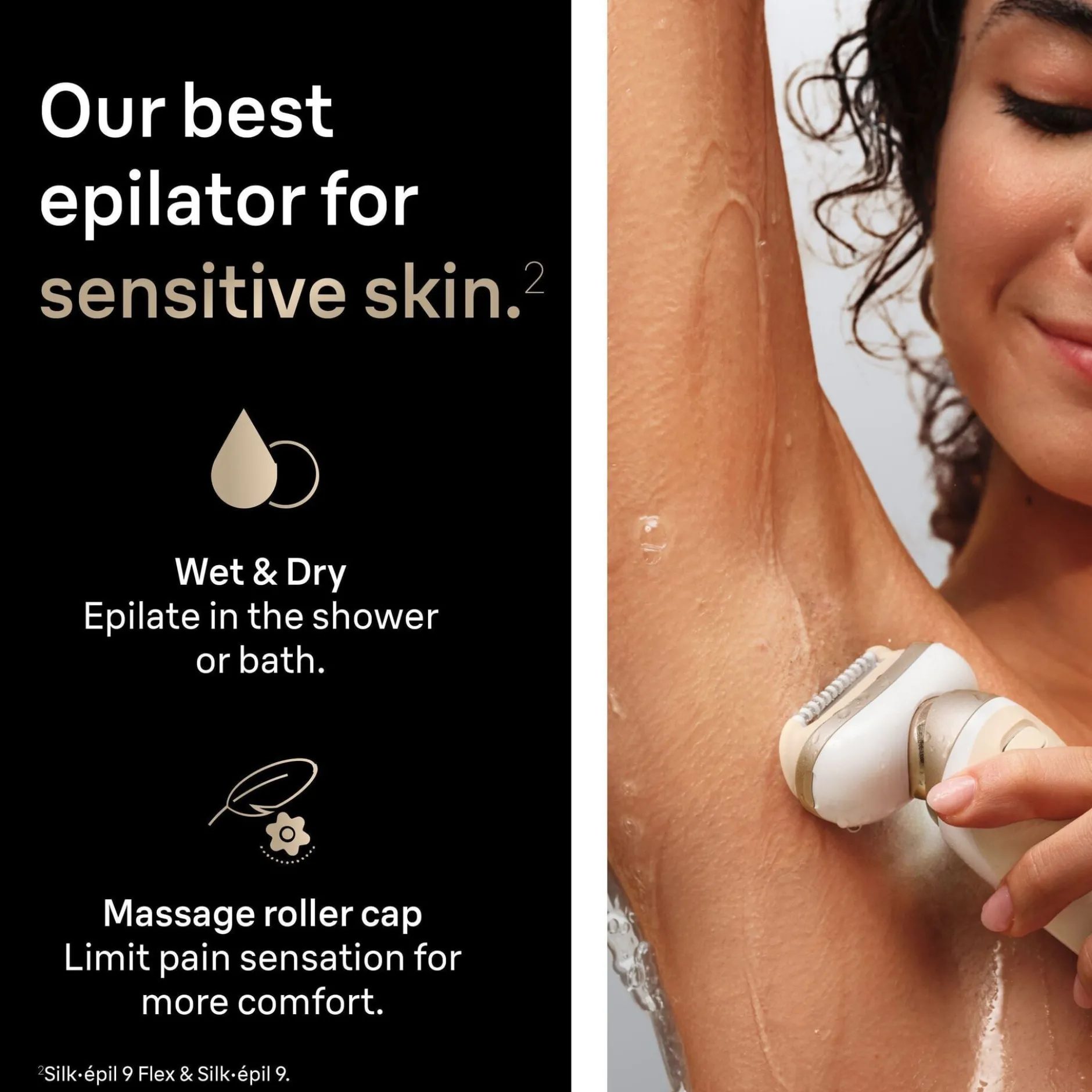 Braun Silk épil 9 Flex Wet & Dry Epilator 9 011 3D Guld