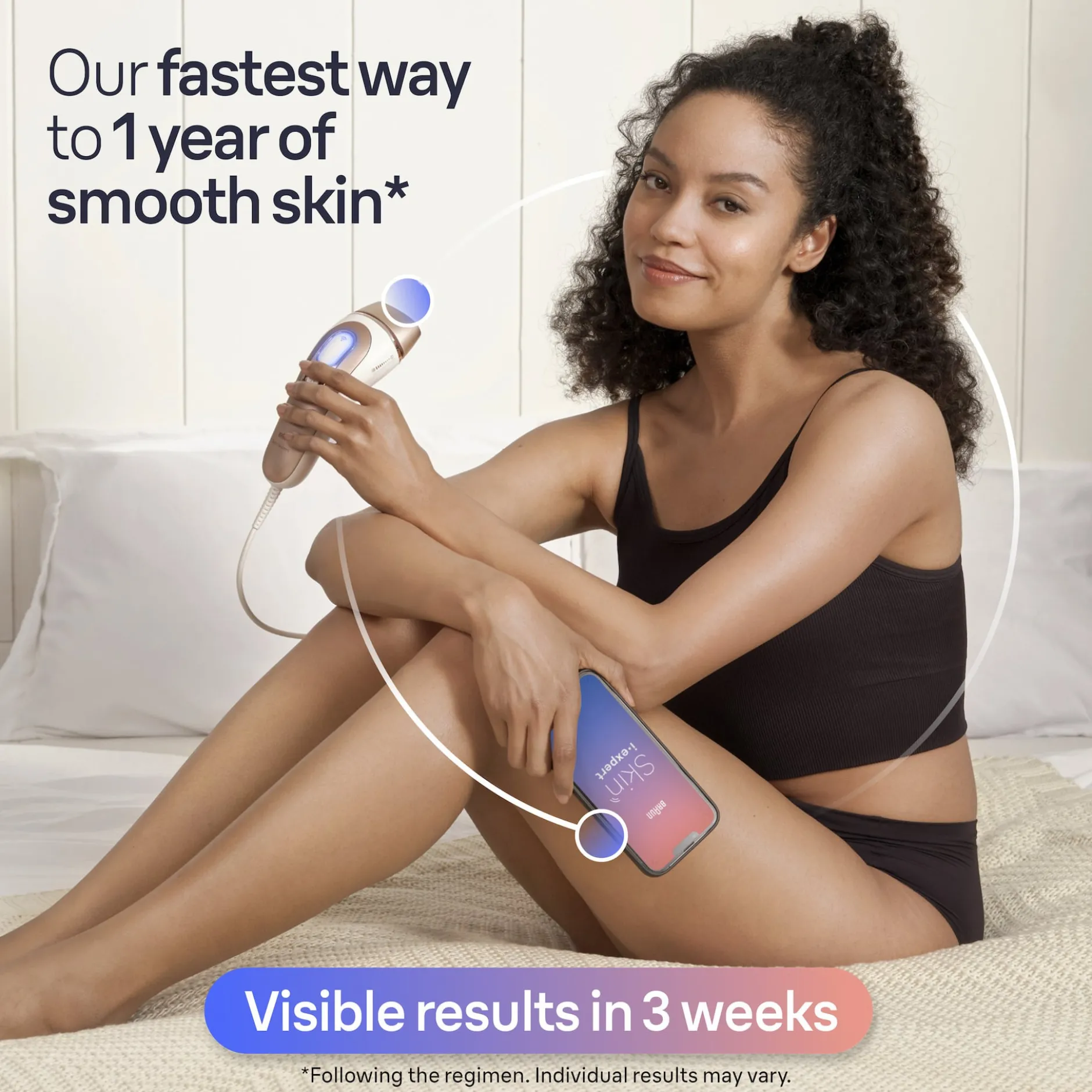 Braun Smart IPL Skin i·expert PL7147 Hårborttagning hemma för kropp & ansikte