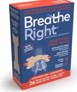 Breathe Right Näsplåster Extra Strength Beige 26 st