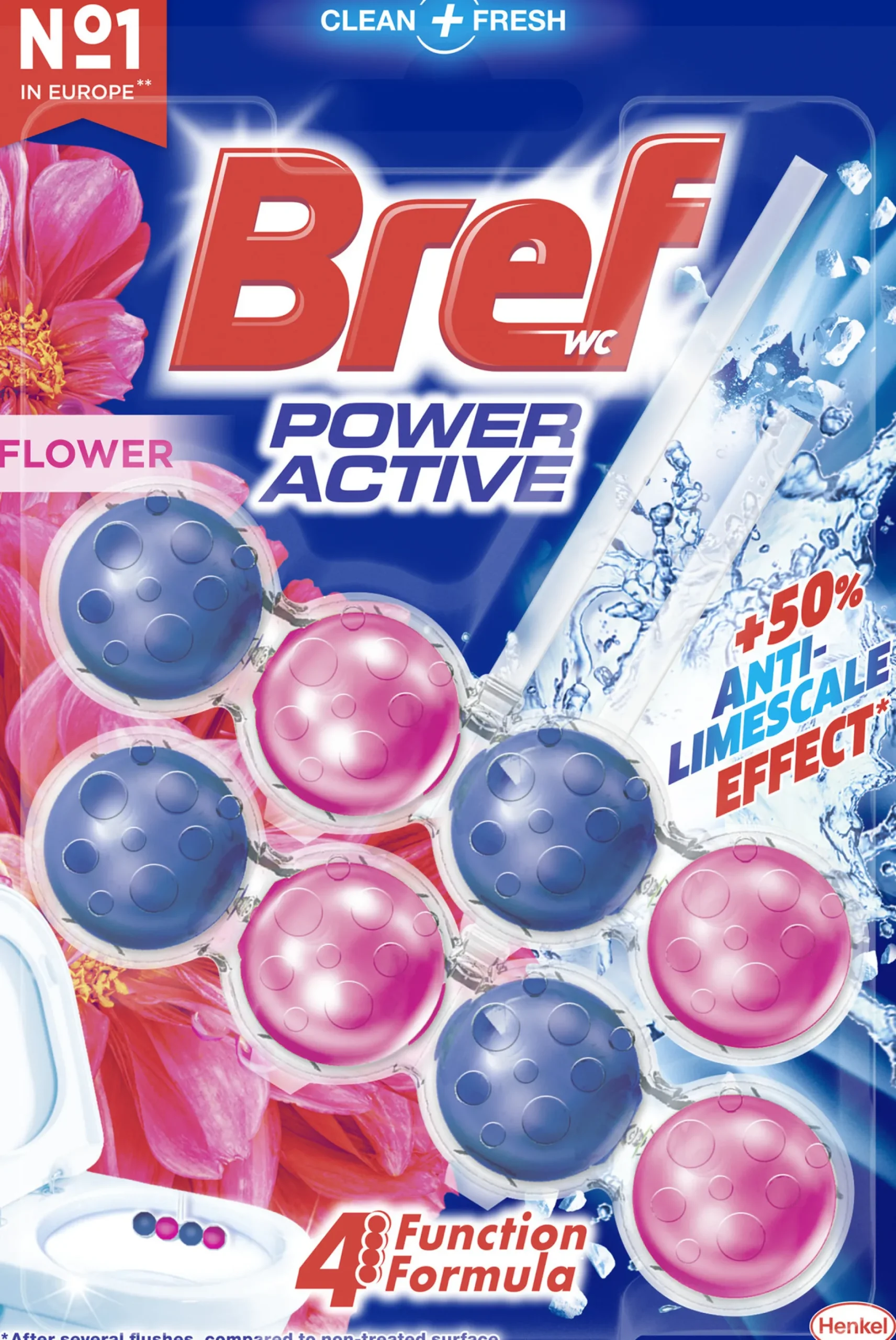 Bref WC Power Active Fresh Flowers 100 g