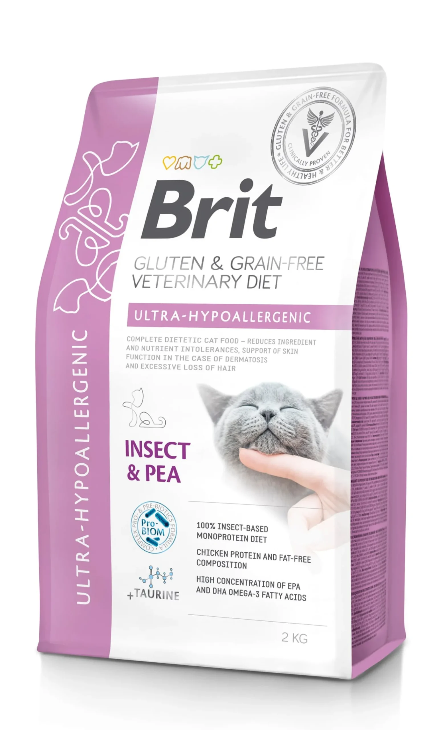 Brit Veterinary Diet Brit Grain-Free Vet Diets Cat Ultra-hypoallergenic 2 kg