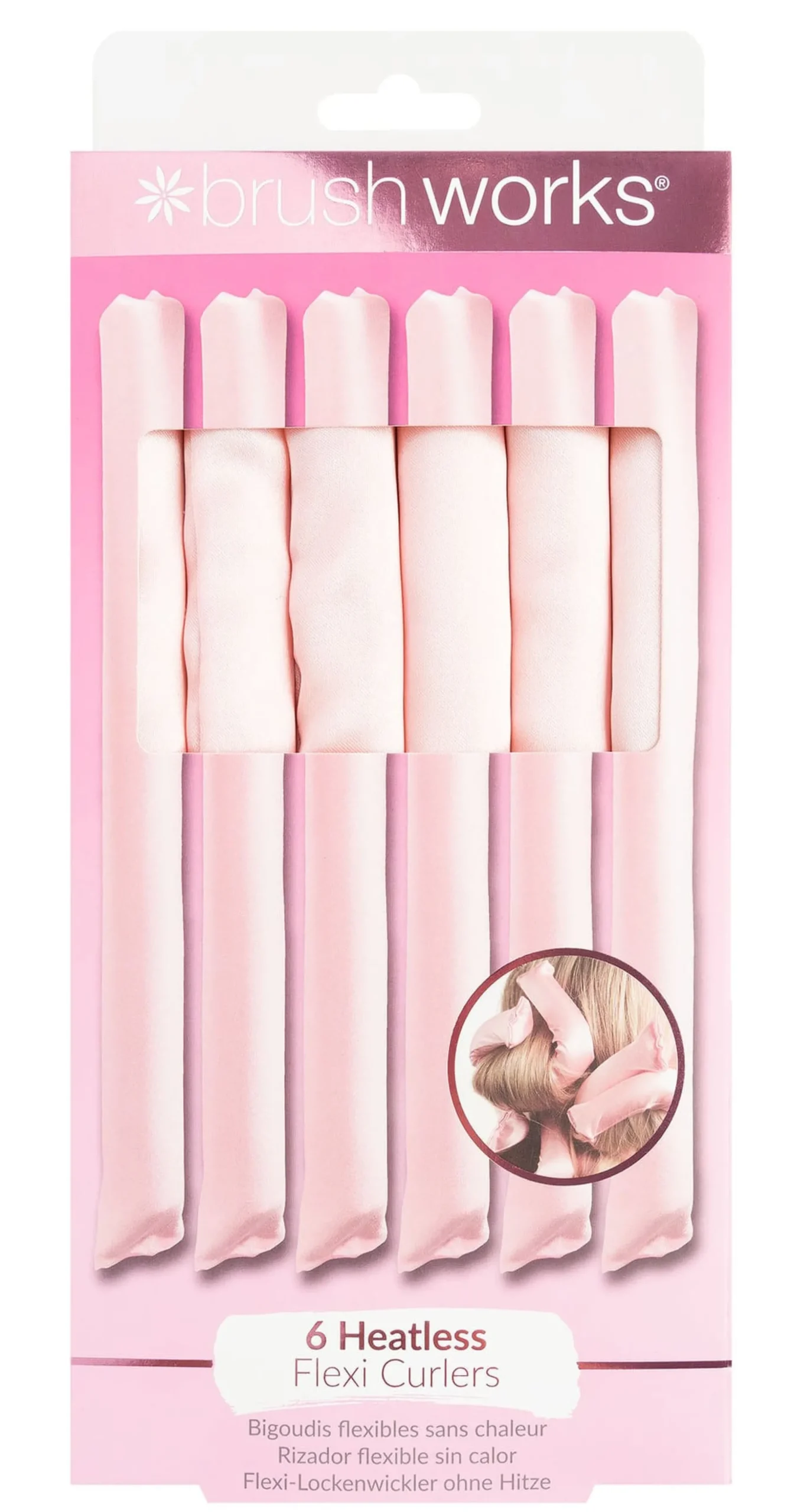 Brushworks Heatless Flexi Curlers 6 st