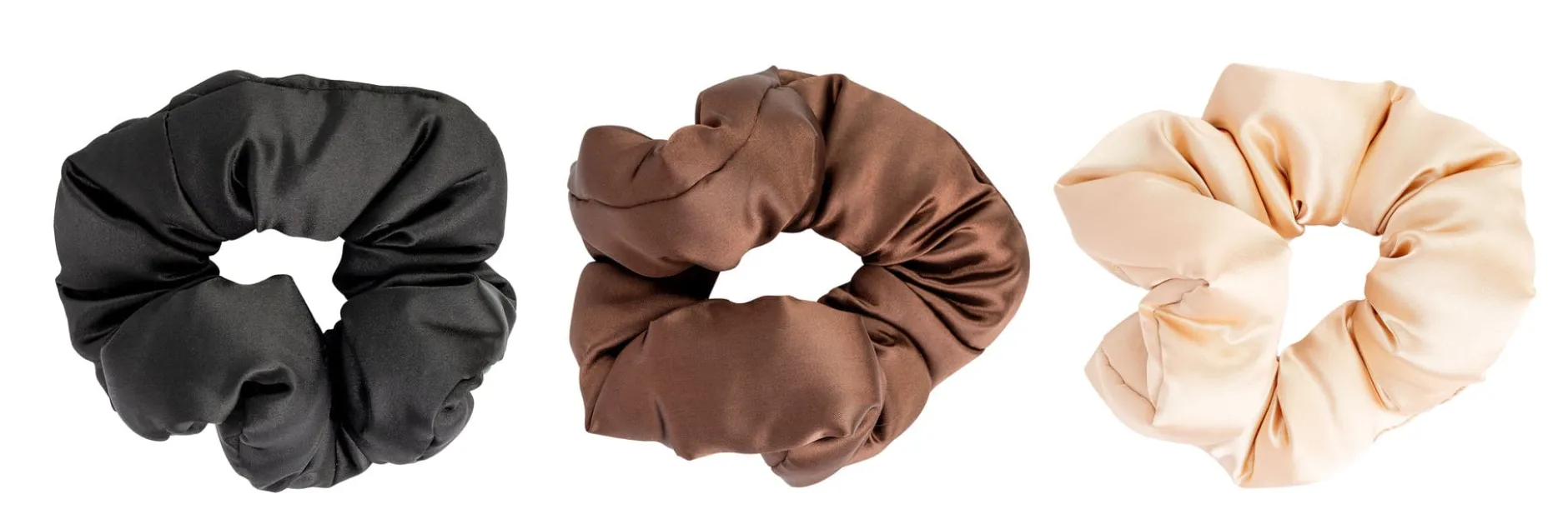 Brushworks Large Classic Cloud Scrunchies - 3 Pack