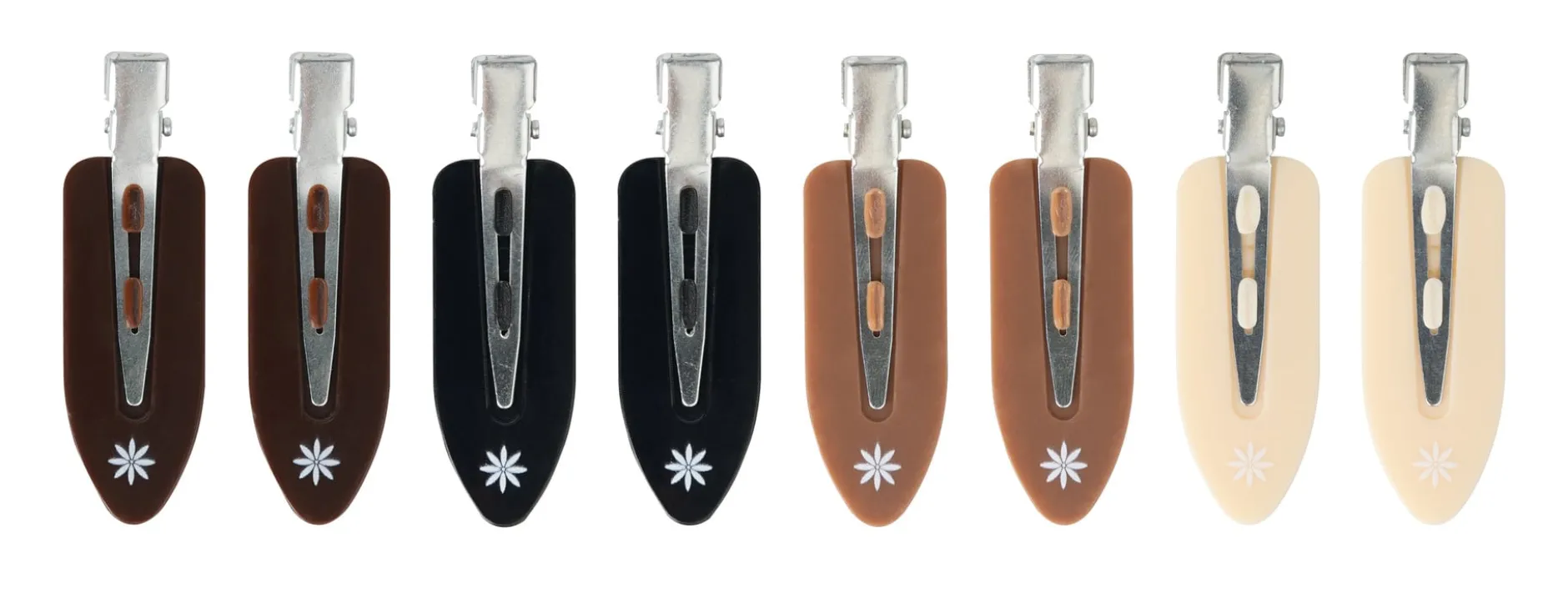 Brushworks Nude No Crease Hair Clips 8 st