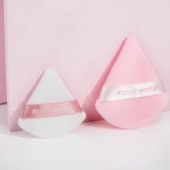 Brushworks Triangular Powder Puff Duo