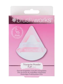 Brushworks Triangular Powder Puff Duo