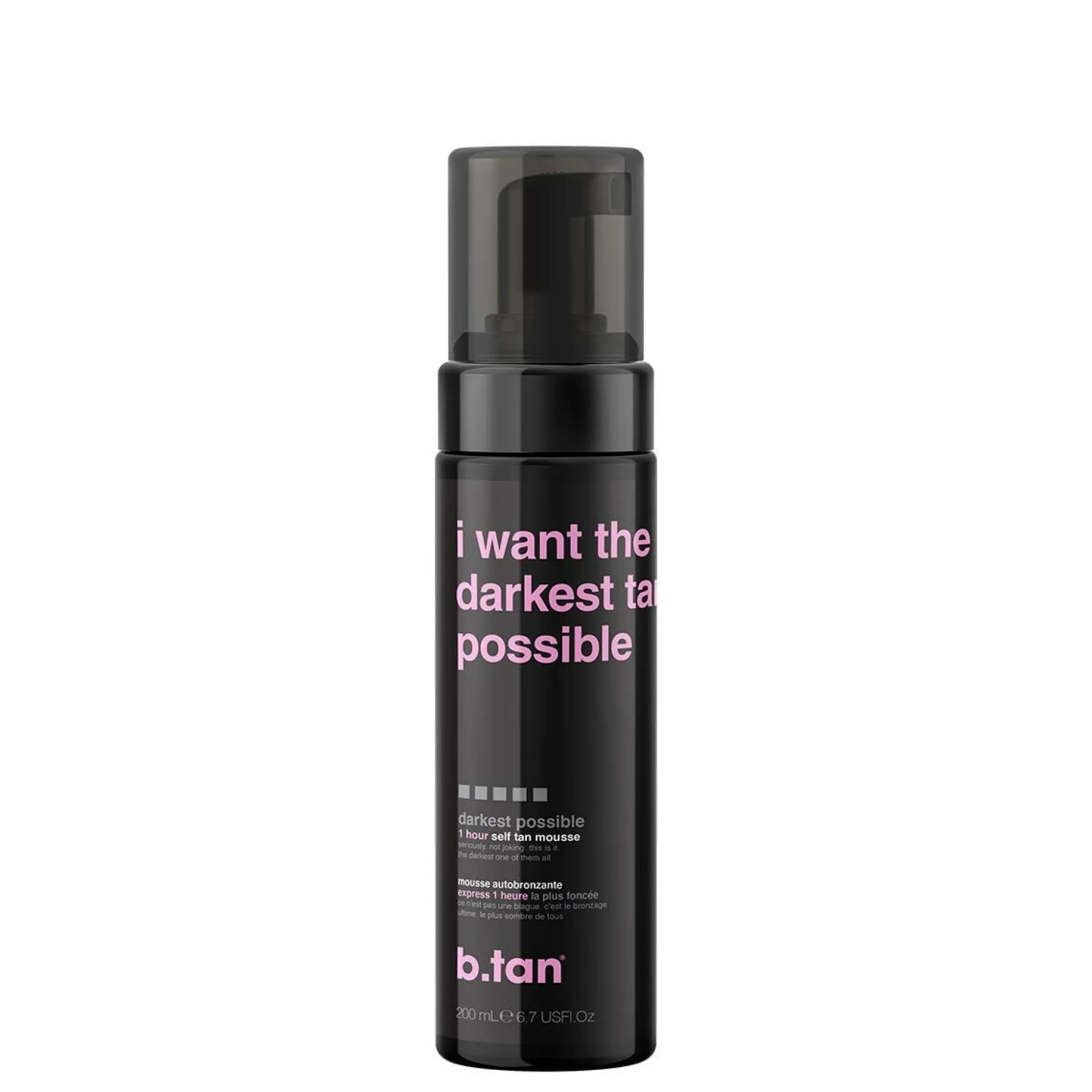 b.tan I Want The Darkest Tan Possible Self Tan Mousse 200 ml