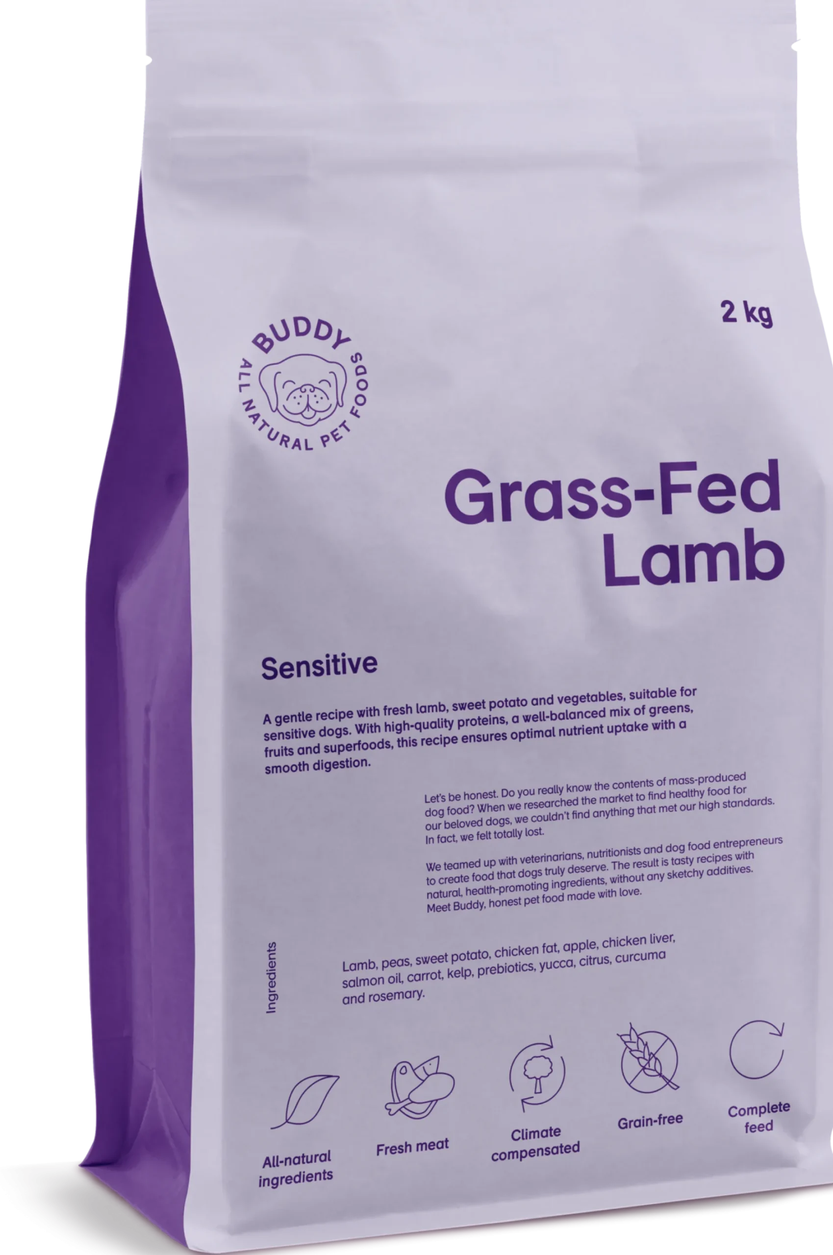 Buddy Pet Foods Grass-Fed Lamb 2 kg