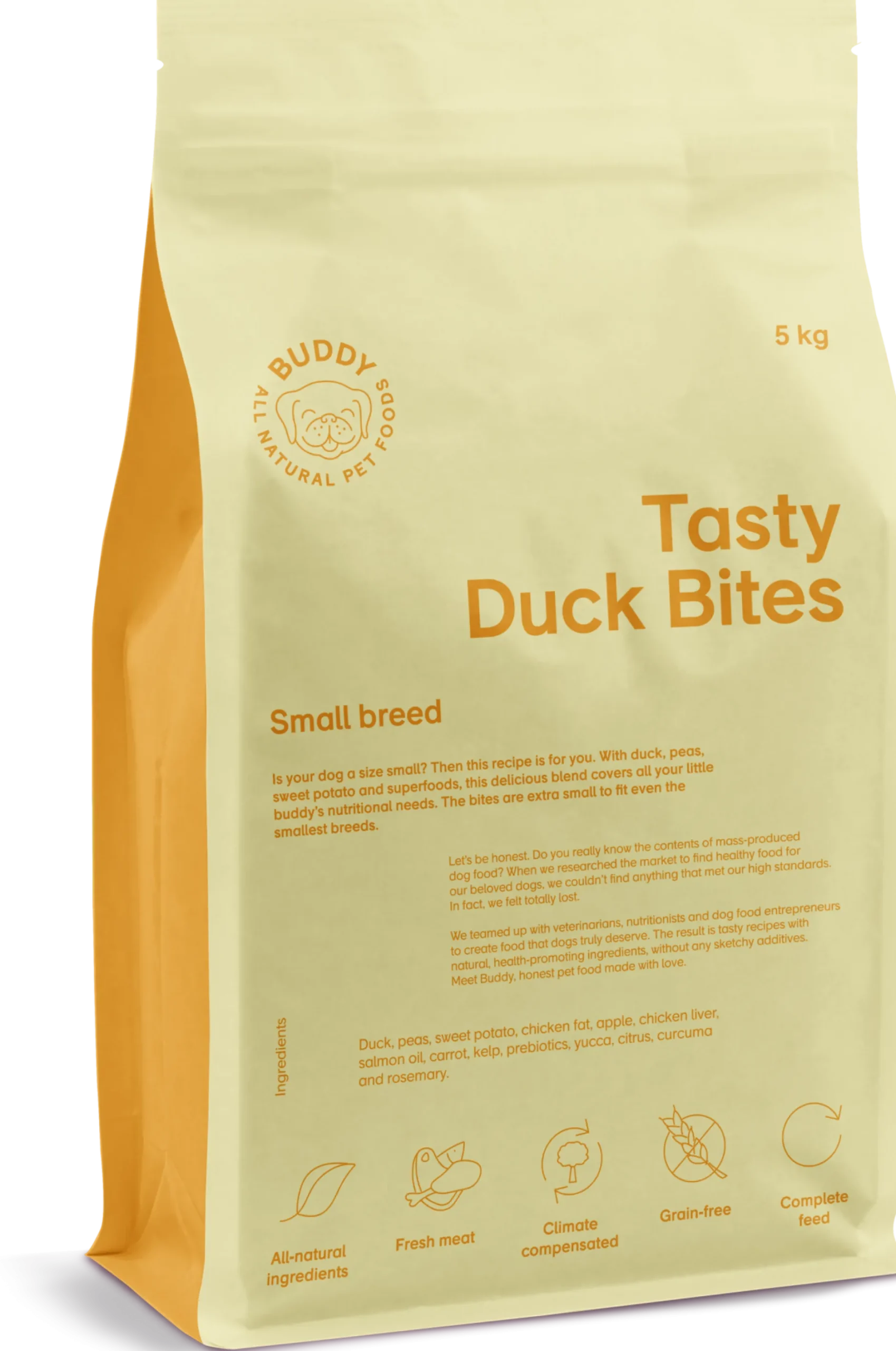 Buddy Pet Foods Tasty Duck Bites 5 kg