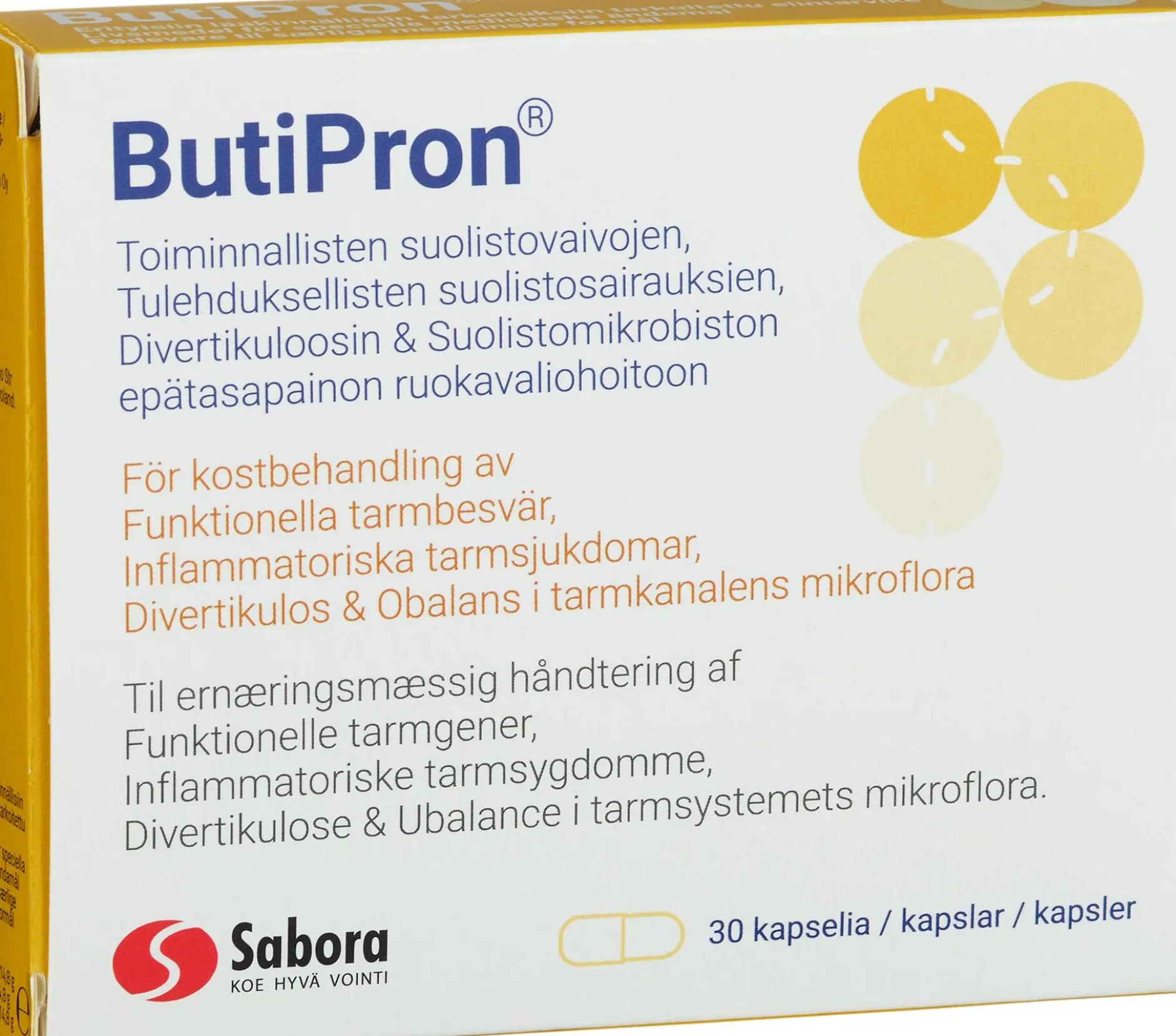 ButiPron med smörsyra 300 mg 30 kapslar