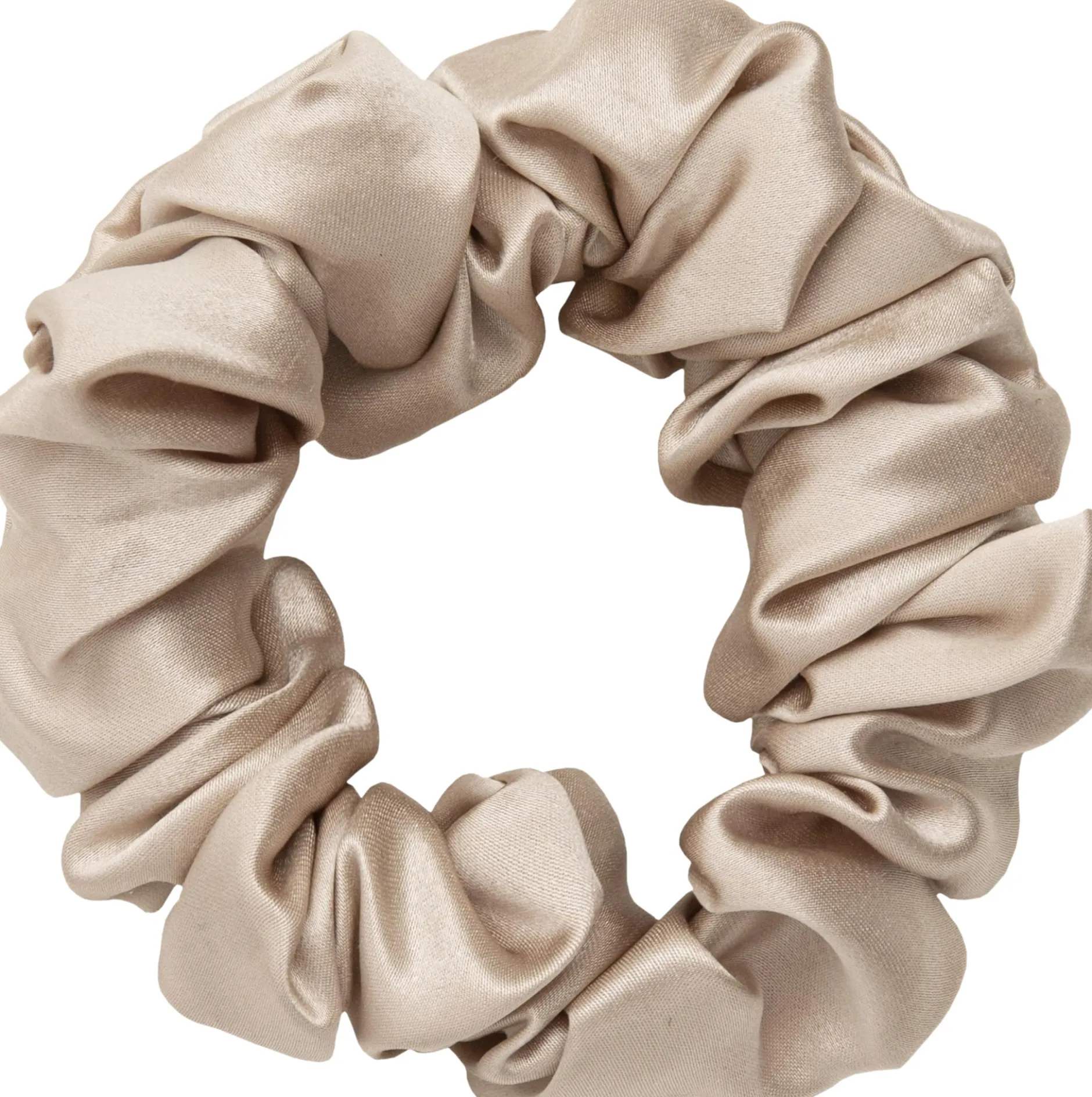 ByBarb Sidensnodd Stor Beige 1 st