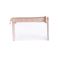 Cailap sminkväska genomskinlig/beige